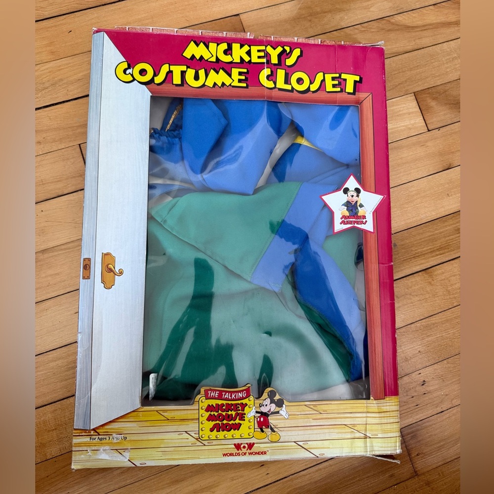 Worlds of Wonder‎ Talking Mickey Mouse Show Costume Slumber Sleeper 80s toy